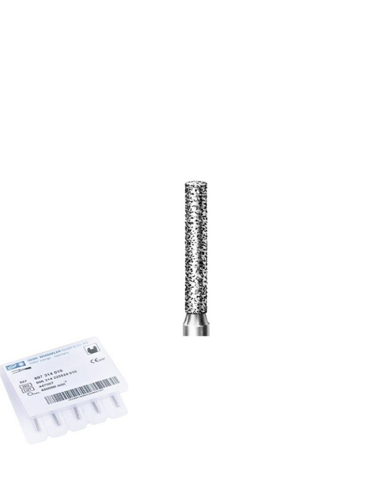 Fraises Diamantées Cylindrique Plat 837 - KOMET - 5u